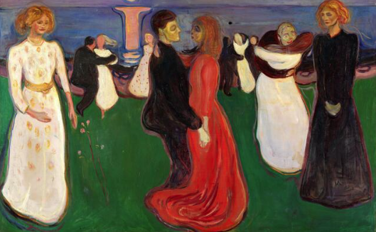 Painting image of The Dance Of Life By Edvard Munch